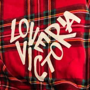 Victoria secret fleece throw/blanket